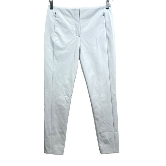 T‎ Alexander Wang Women Pants Slim Leg Mid Rise Zip Pockets Light Blue Sz 4 - Picture 1 of 6